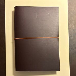 Paper Republic Venezia Leather Journal with Orange Elastic